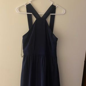 Navy blue maxi dress